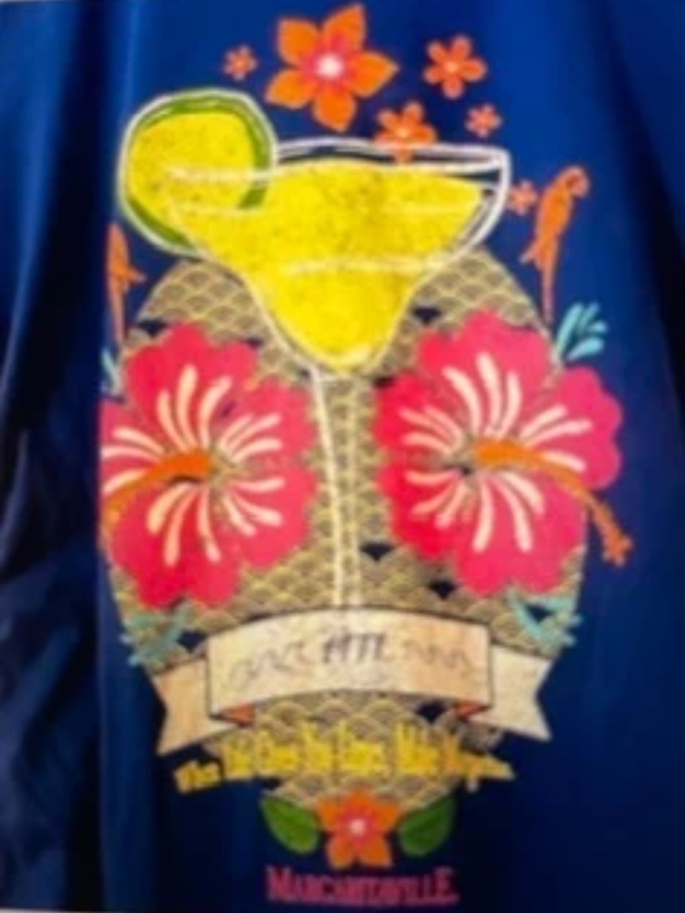 NWOT Margaritaville Ruched Ties Tee (S)
